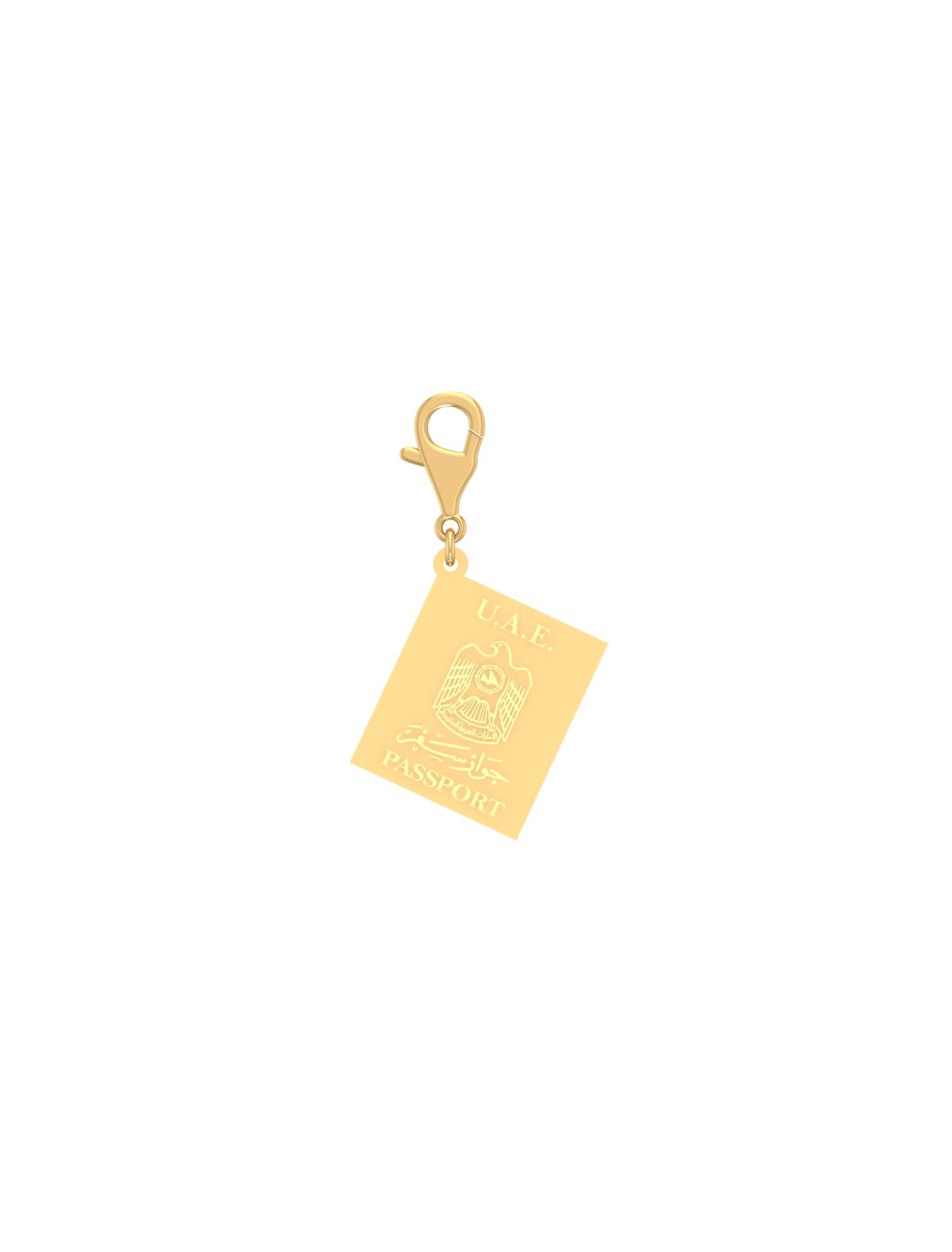 18K Gold Emirati Voyage Passport Charm GC23 - Garo Boyadjian jewelry