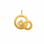 18K Gold Eternal Couple Bond Pendant/Necklace