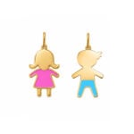 18K Gold Gender Pendant/Necklace