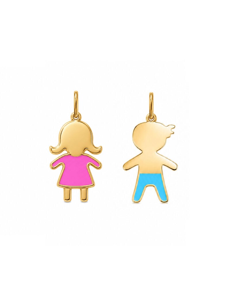 18K Gold Gender Pendant/Necklace