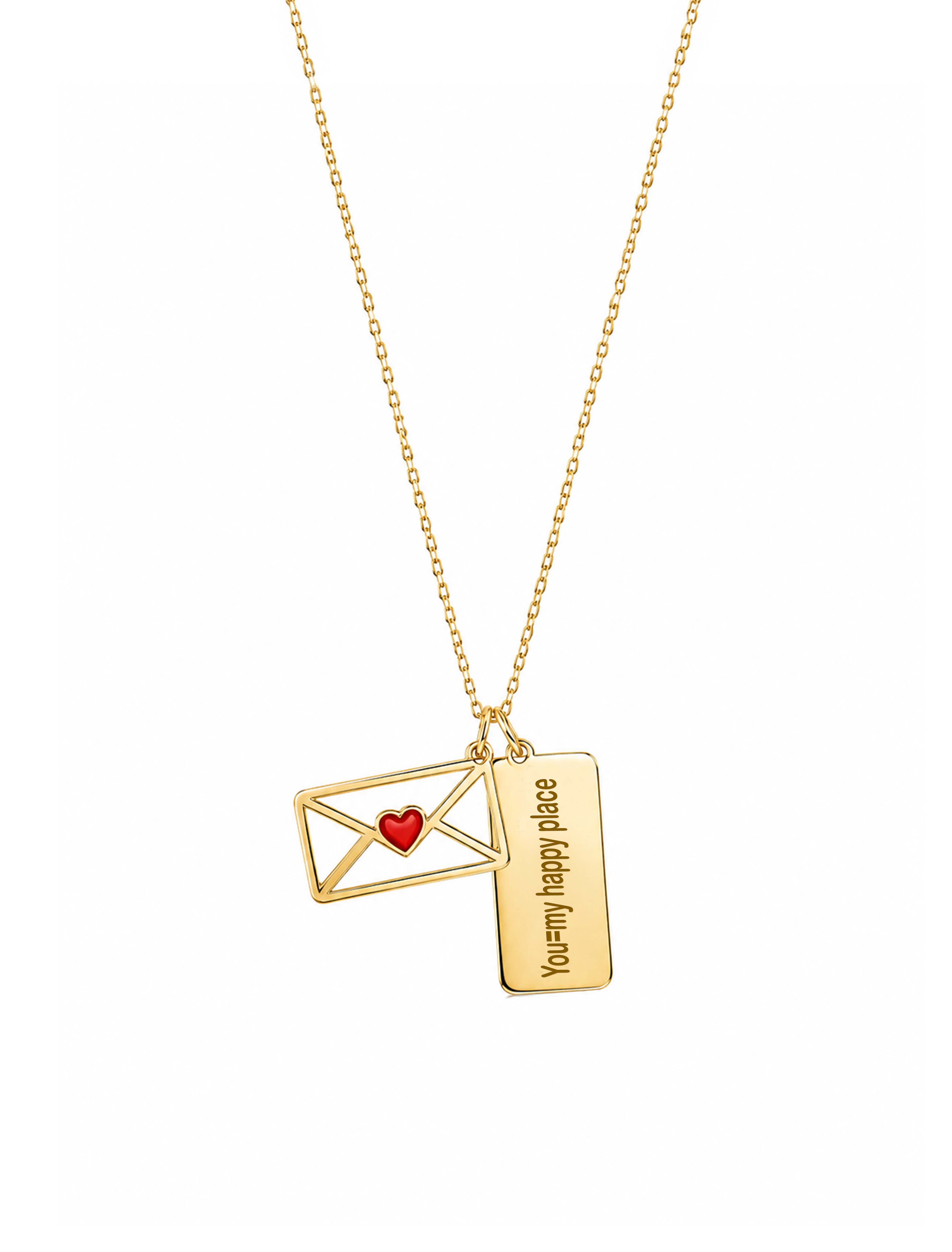 18K Gold Message of Love Necklace GN249 - Garo Boyadjian jewelry