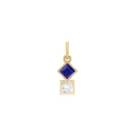 18K Gold Two of a Kind Pendant