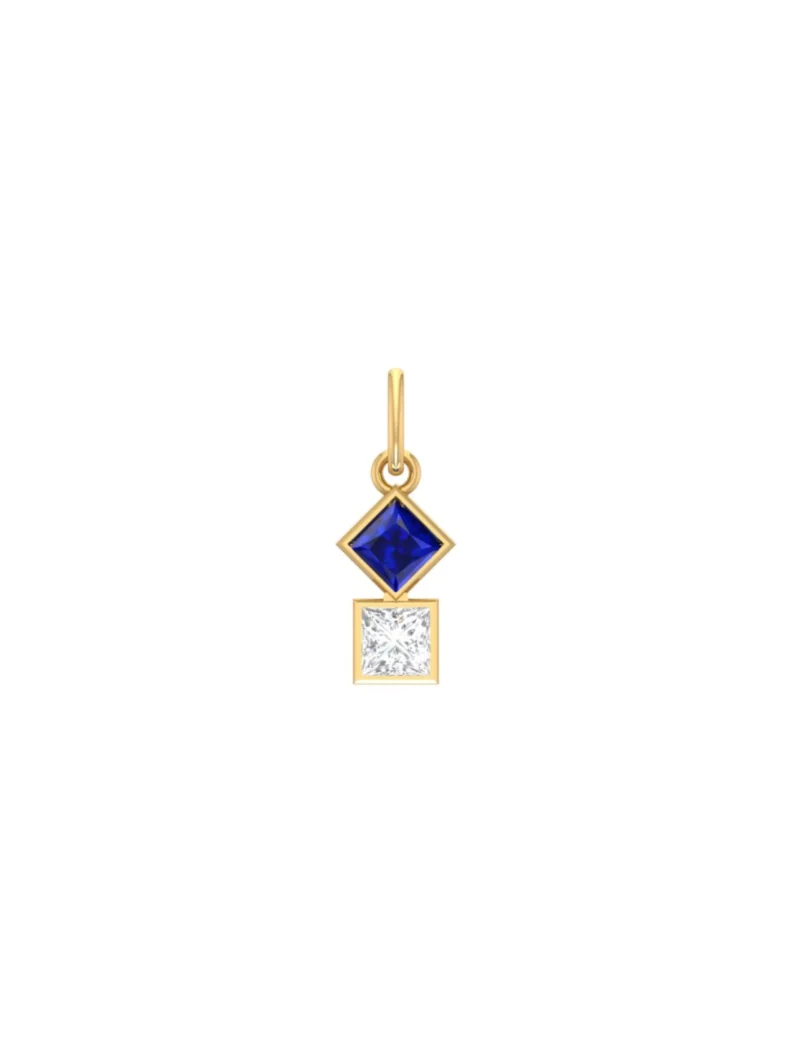 18K Gold Two of a Kind Pendant