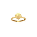 18K Gold Venus Shell Ring