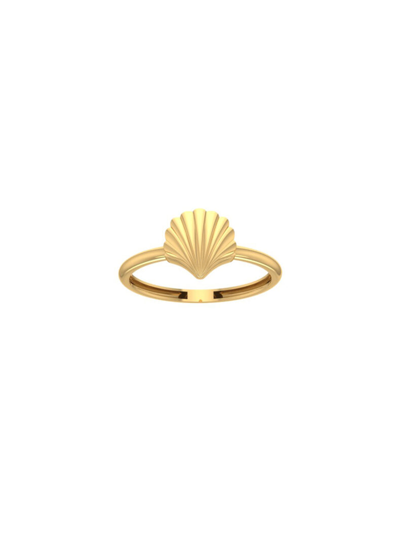 18K Gold Venus Shell Ring