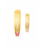 18K Gold Customized Glowy Butterfly Hair Clip