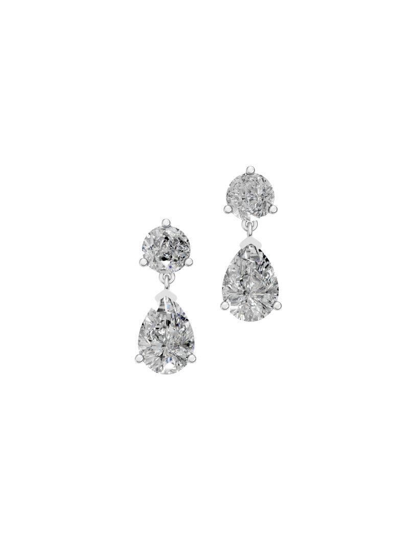 18K Gold Tears of Light Lab-Grown Diamond Earrings