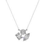 18K Gold Mixed-Cut Lab-Grown Diamond Necklace