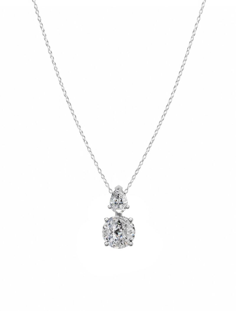 18K Gold Royal Drop Lab-Grown Diamond Necklace