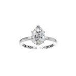 18K Gold Pear Lab-Grown Diamond Solitaire Ring
