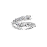 18K Gold Double Row Lab-Grown Diamond Ring