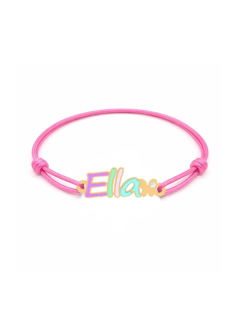 18K Gold Colorful Splash Newborn/Kids Bracelet