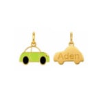 18K Gold Customized Sunny Ride Newborn/Kids Pendant