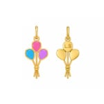18K Gold Customized Up, Up & Away Newborn/Kids Pendant