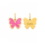 18K Gold Customized Wings of Wonder Newborn/Kids Pendant