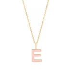 18K Gold Mini Viva Initial Newborn/ Kids Necklace
