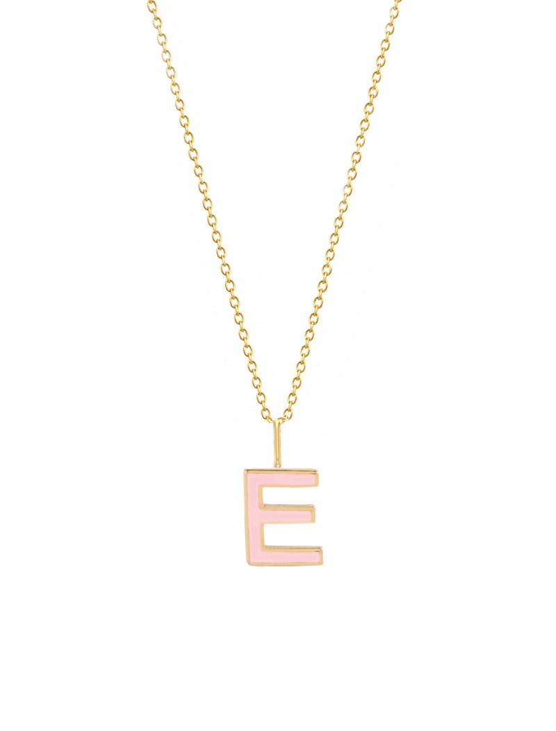 18K Gold Mini Viva Initial Newborn/ Kids Necklace