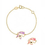 18K Gold Little Magic Unicorn Newborn Bracelet