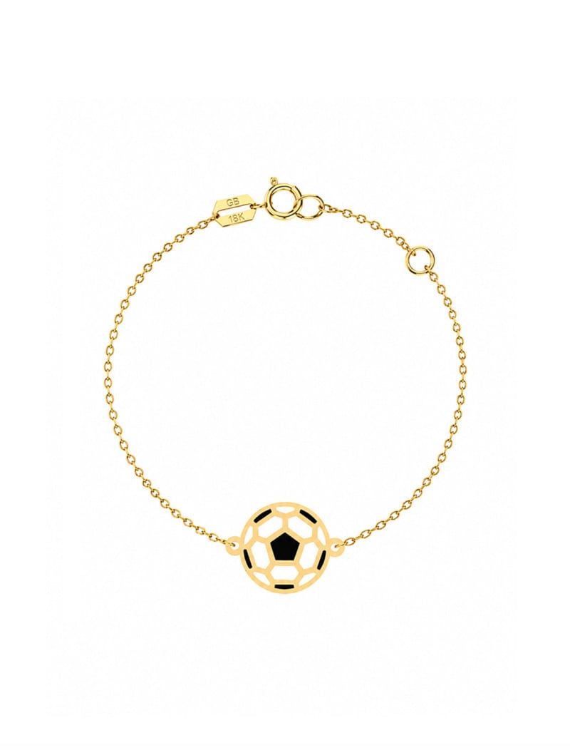 18K Gold Little Kicker Newborn Bracelet