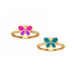 18K Gold Graceful Butterfly Newborn/Kids Ring