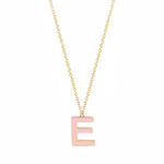 18K Gold Mini Viva Initial Newborn/ Kids Necklace
