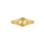 18K Gold Éclat Fluted Round Ring