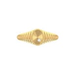 18K Gold Éclat Fluted Oval Ring