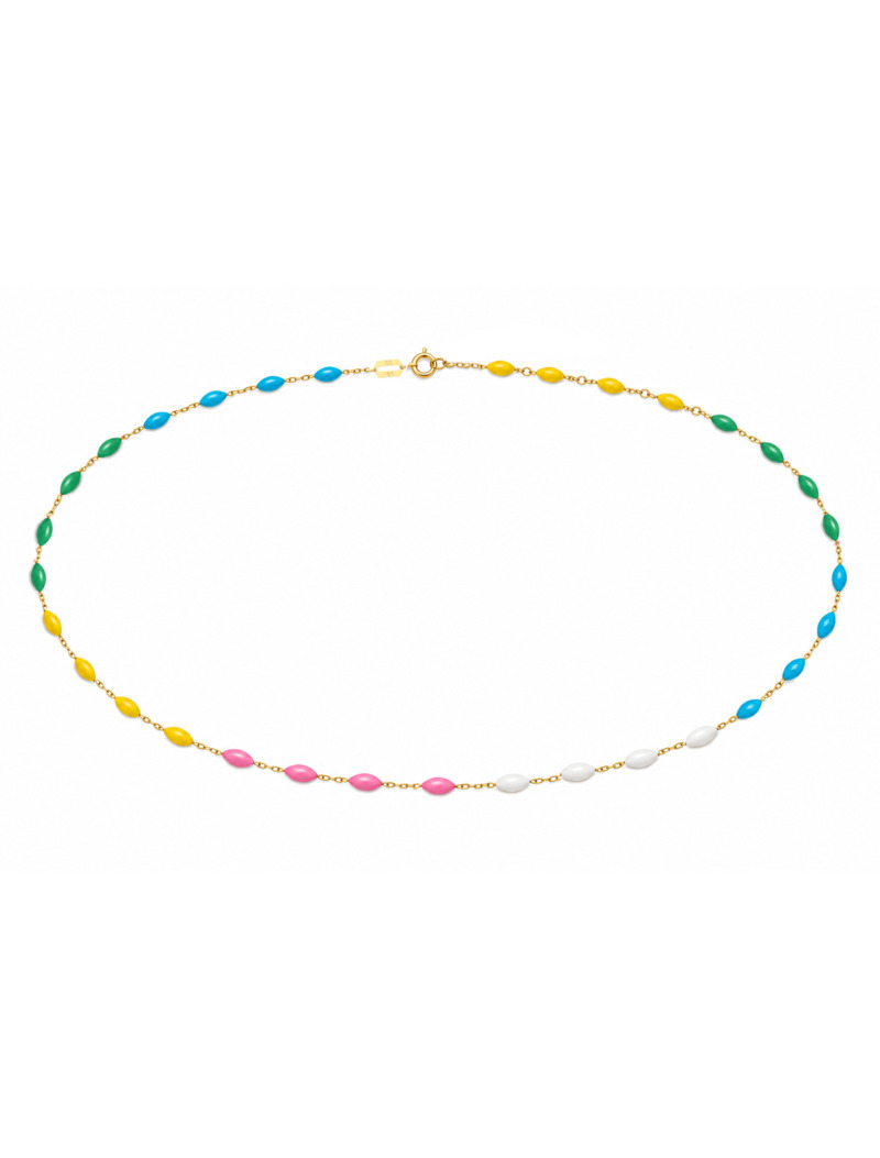 18K Gold Tutti Frutti Belly Chain