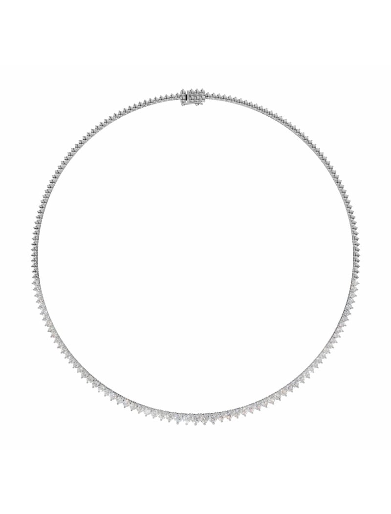 18K Gold Radiance Rivière Lab-Grown Diamond Necklace