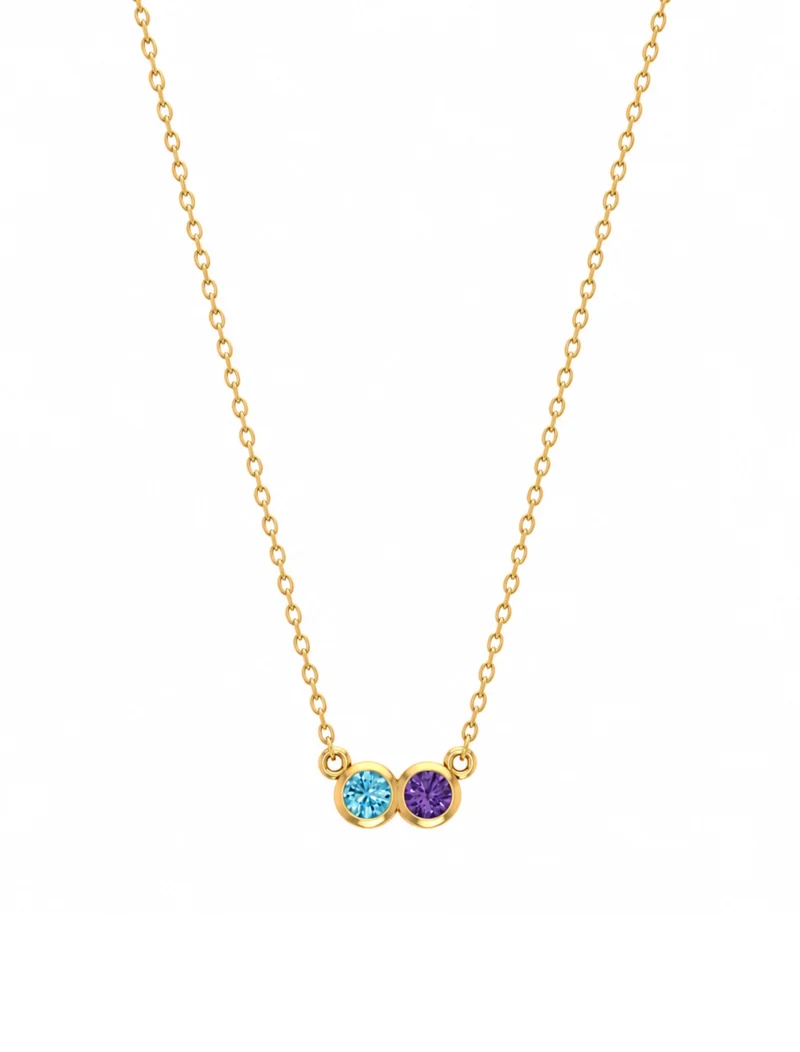 18K Gold My People Birthstone Necklace
