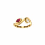 18K Gold Meet Me Halfway Birthstone Ring